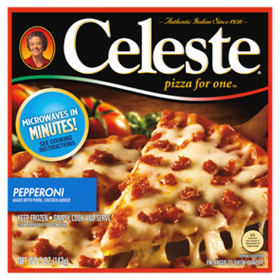 Celeste Pizza for One Pepperoni Pizza, 5 oz, 5 Ounce