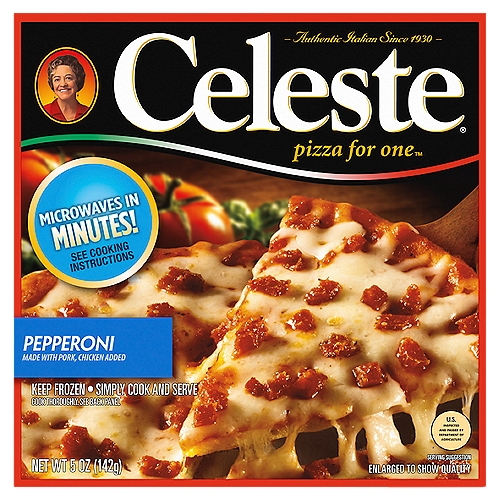 Celeste Pizza for One Pepperoni Pizza, 5 oz