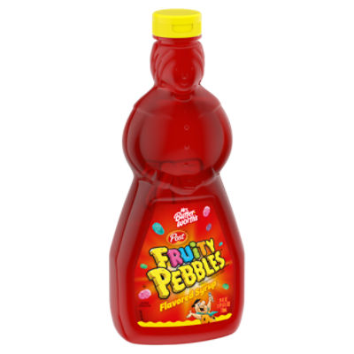 Mrs. Butterworth's Fruity Pebbles Flavored Pancake Syrup, 24 oz.