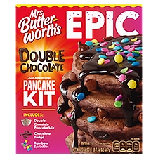 Mrs. Butterworth's EPIC Double Chocolate Pancake Mix Kit, 23.5 oz.