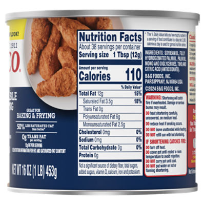 15 Crisco Nutrition Facts 