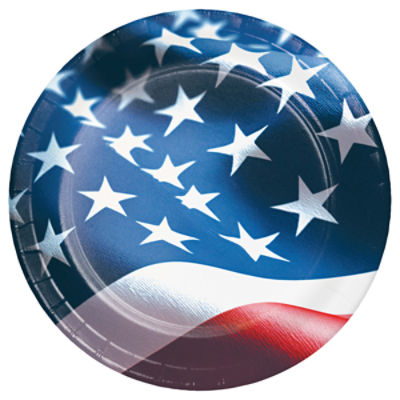 Say Hooray! Freedom Flag 7 Inch Party Plates, 8 Count