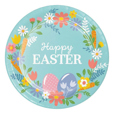 Say Hooray! Bunny Bliss 7 Inch Party Plate, 8 Count