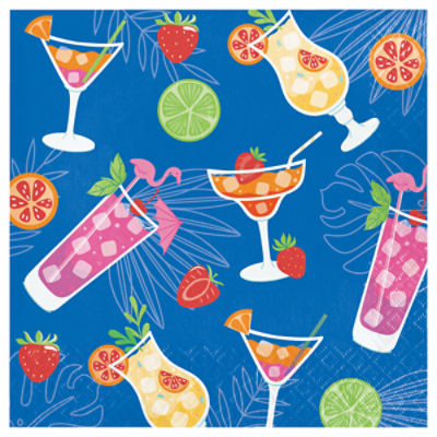 Summer Sippin Paper Lunch Napkins, 16 Count