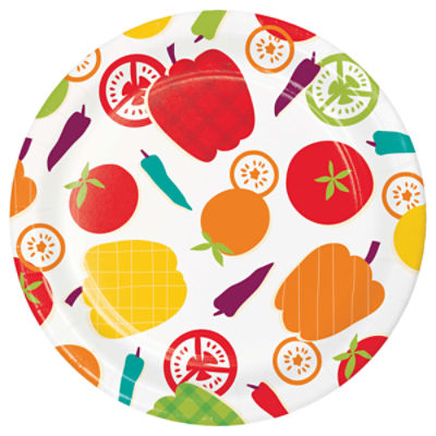 Backyard Bash 7 Inch Paper Plates, 8 Count