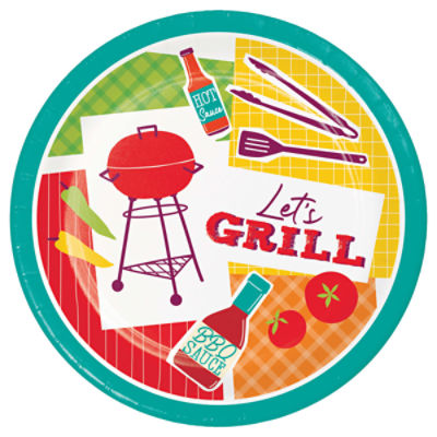 Backyard Bash 9 Inch Paper Plates, 8 Count