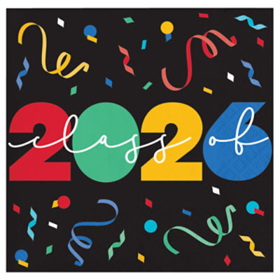 Say Hooray! Graduation "Class of 2026" Beverage Napkins, 16 Count