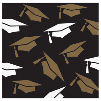 Say Hooray! Graceful Grad Beverage Napkin, 16 Count