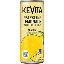 Kevita Sparkling Lemonade With Prebiotics, Classic Naturally Flavored, 12 Fl Oz