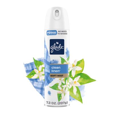 Glade Clean Linen Air Freshener, 7.3 oz
