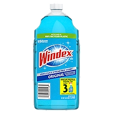 Windex Original Blue, Glass Cleaner Refill, 67.6 Fluid ounce