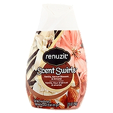 Renuzit Scent Swirls Vanilla, Apricot Blossom & Almond, Gel Air Freshener, 7.5 Ounce