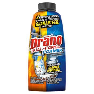 Drano Dual-Force Foamer Clog Remover, 17 oz