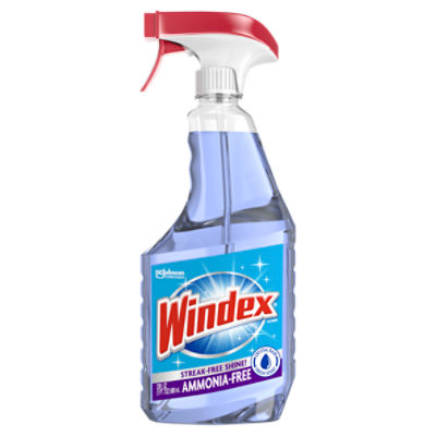Windex® Ammonia-Free Glass Cleaner, Crystal Rain Scent, Spray Bottle, 23 fl oz