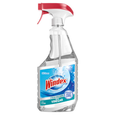 Windex® with Vinegar Glass Cleaner, Spray Bottle, 23 fl oz, 23 Fluid ounce