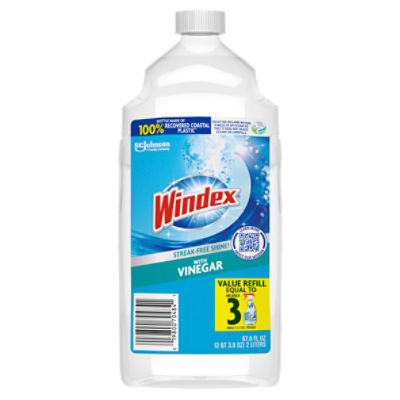 Windex Glass and Window Cleaner Spray Bottle, Bottle Made from 100%  Recovered Coastal Plastic, Original Blue, 23 fl oz