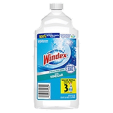 Windex Vinegar, Glass Cleaner Refill, 67.6 Fluid ounce