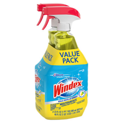 Windex Multi-Surface Cleaner with Vinegar - 765mL (Pack of 3