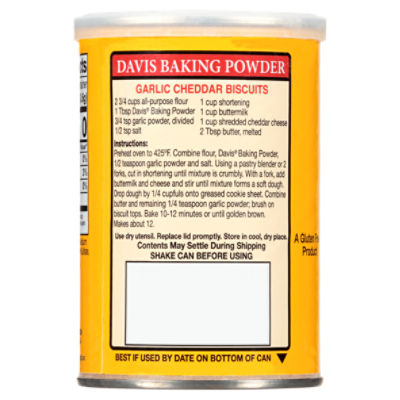 Davis Double Acting Baking Powder, 8.1 Ounce