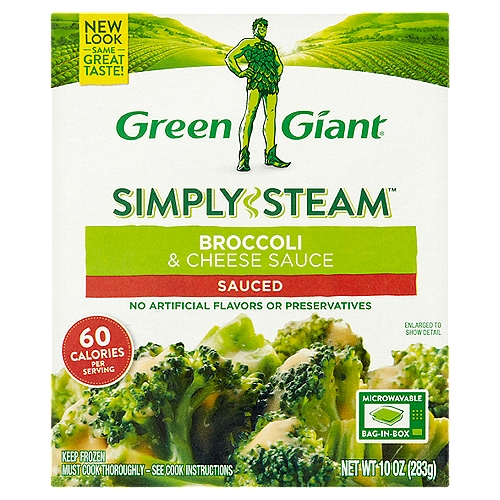 Green Giant Simply Steam Sauced Broccoli & Cheese Sauce, 10 oz