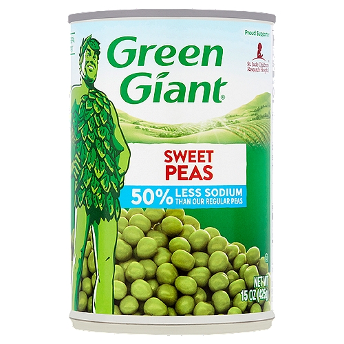 Green Giant Sweet Peas, 15 oz
Non-BPA lining*
*Can lining produced without the intentional addition of BPA.