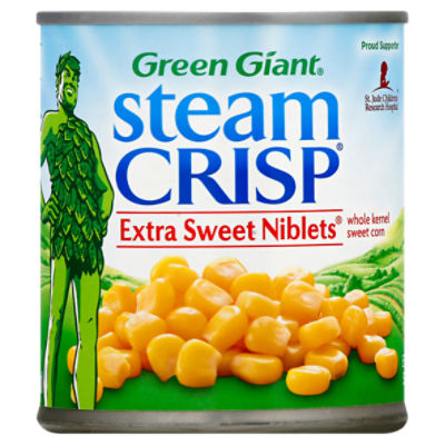 Green Giant Steam Crisp Extra Sweet Niblets Whole Kernel Sweet Corn, 11 oz