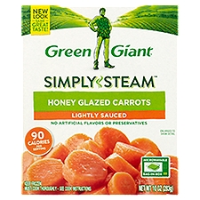 Green Giant Simply Steam Honey Glazed Carrots, Lightly Sauced, 10 Ounce