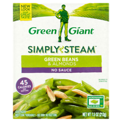 Green Giant Simply Steam No Sauce, Green Beans & Almonds