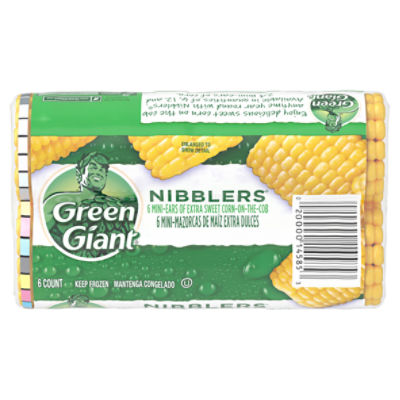 Green Giant Nibblers Mini-Ears of Extra Sweet Corn-on-the-Cob, 6 count