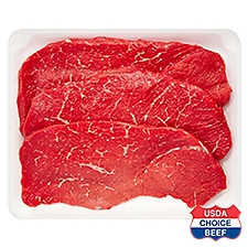 USDA Choice Beef, Boneless, Top Round Steak, Family Pack