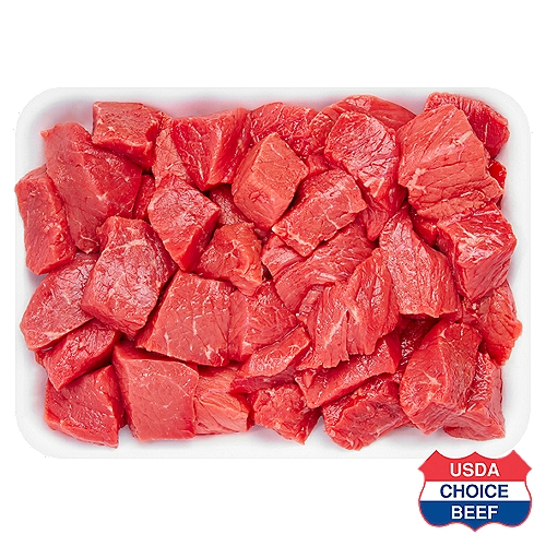 USDA Choice Beef Top Round Beef Stew, Family Pack, 3.3 pound