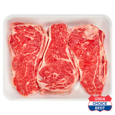 USDA Choice Beef New York Strip Steak, Bone-In, 2.5-3 pound - The Fresh  Grocer