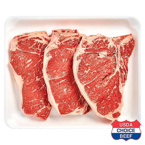 USDA Choice Beef Loin, T-Bone Steak, Family Pack