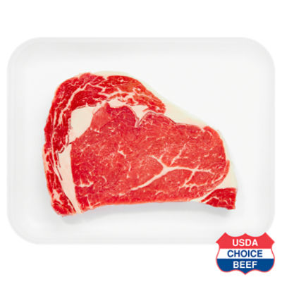 USDA Choice Beef Ribeye Steak, Boneless, Average Weight 1 lb Pack