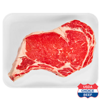 USDA Choice Beef Rib Steak, Bone In, Average Weight 1 lb Pack