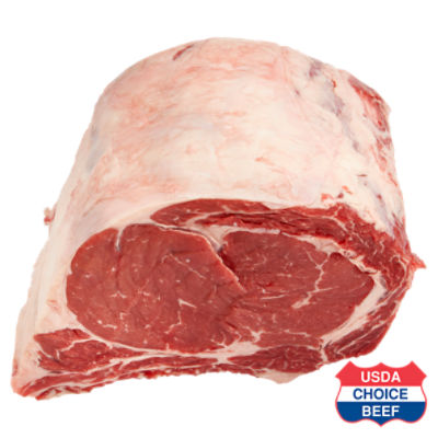 USDA Choice Beef Center Cut Rib Roast, Bone In, Custom Cut, 2 Rib Order Minimum