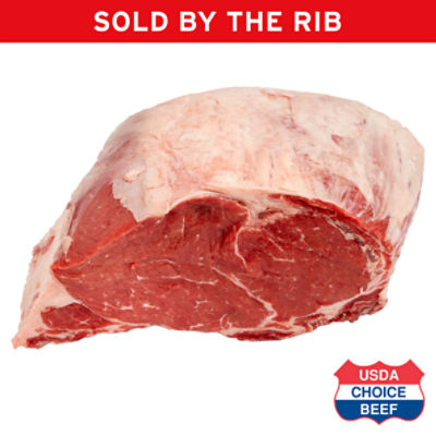 USDA Choice Beef 1st Cut Rib Roast, Bone In, Custom Cut, Sold by the Rib