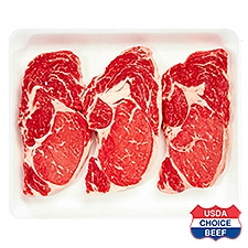 USDA Choice Beef Boneless Rib, Club Steak, Family Pack