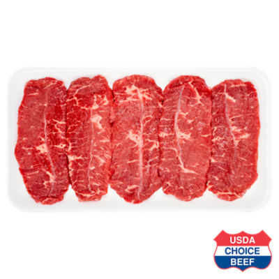 USDA Choice Beef Chuck Boneless, Top Blade Steak, Thin Sliced, 1 pound