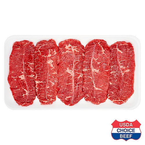 USDA Choice Beef Chuck Boneless, Top Blade Steak, Thin Sliced, 1 pound