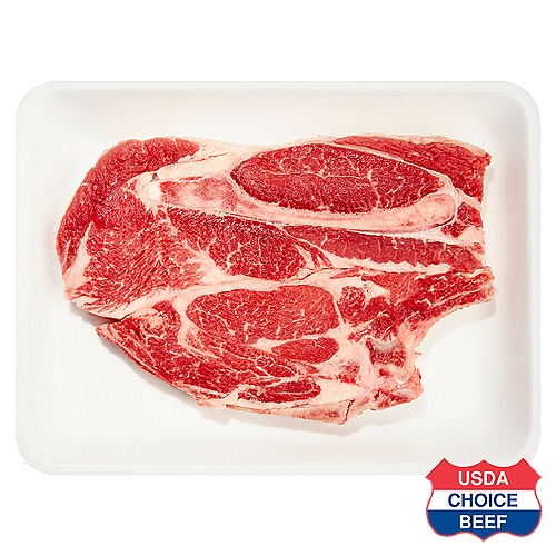 USDA Choice Beef, 1st Cut, Chuck Steak, Bone-In