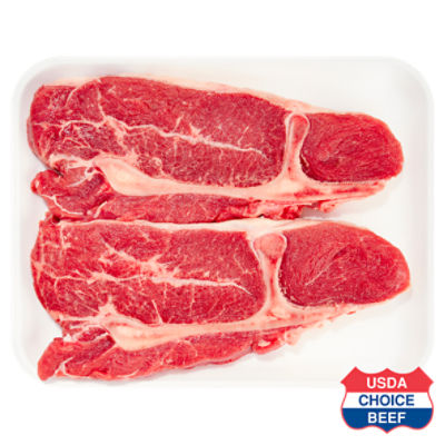 USDA Choice Beef Top Chuck Steak, Bone In, Average Weight 2 lb Pack