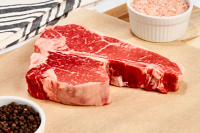 Certified Angus Beef Loin Porterhouse Steak, Bone In, Average Weight 1.25 lb Pack