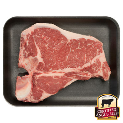 Certified Angus Beef Loin T-Bone Steak, Bone In, Average Weight 1 lb Pack