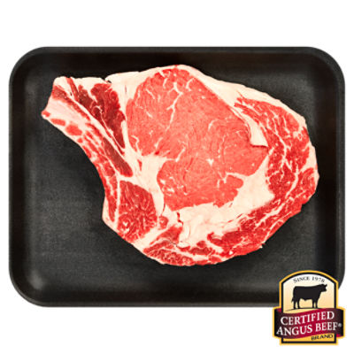 Certified Angus Beef Ribeye Steak, Bone In, Average Weight 1 lb Pack
