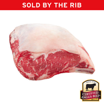 Certified Angus Beef 1st Cut Rib Roast, Custom Cut, Sold by the Rib
