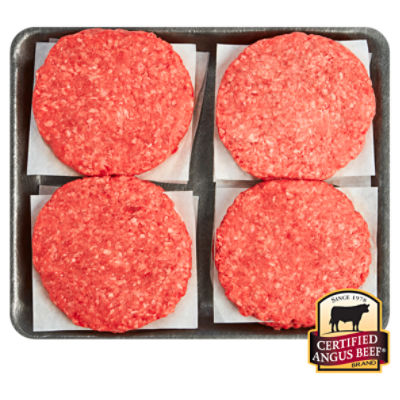 Certified Angus Beef, 85% Lean Ground Patties, Family Pack