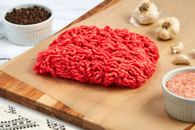 Freshly Ground Beef, 80% Lean / 20% Fat, Average Weight 1.25 lb Pack
