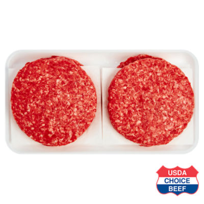 USDA Choice Beef, Ground Beef Patties, 90 Lean ShopRite
