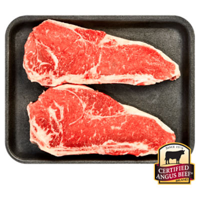 Certified Angus Beef Bone In New York Strip Steak, Family Pack